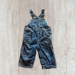 6-12m Baby Gap Lined Denim Overalls